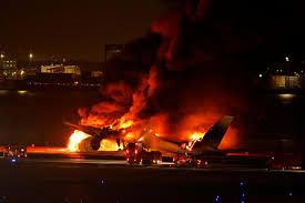 All passengers, crew on JAL plane escape blaze at Tokyo airport